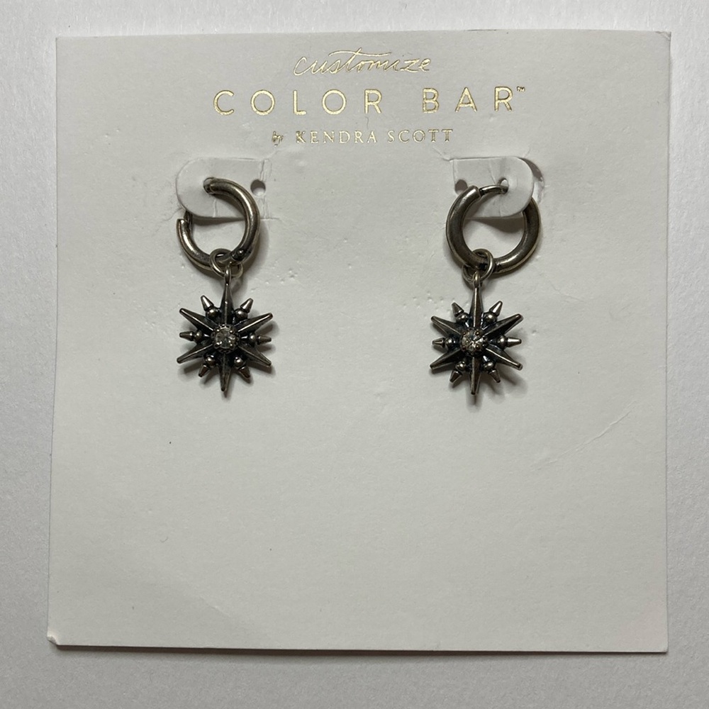 Kendra Scott color bar star charm earrings